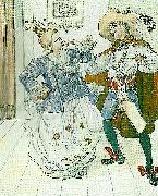 Carl Larsson lllustration till fagel bla-sagospel itre akter France oil painting artist